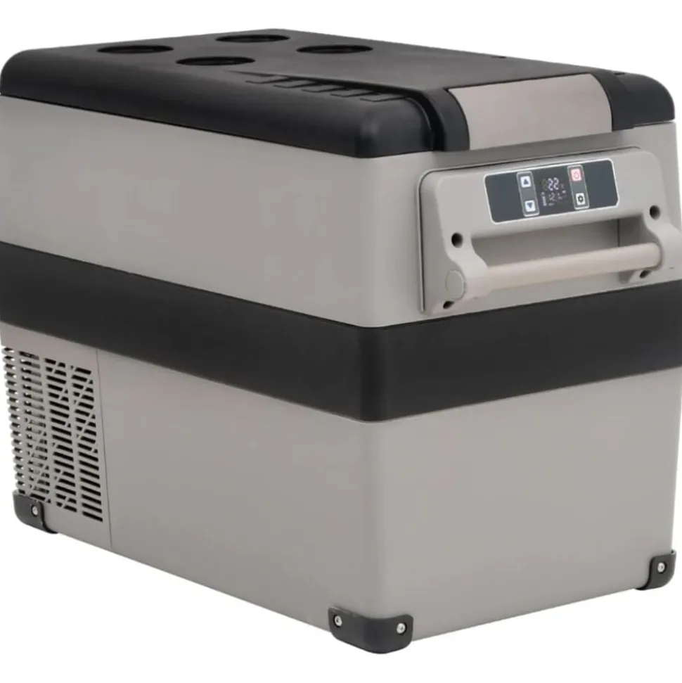 vidaXL Koelbox met handvat 35 L PP & PE zwart en wit