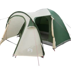 vidaXL Koepeltent Koepel met dak met opslag Groen 384 x 254 x 170 cm