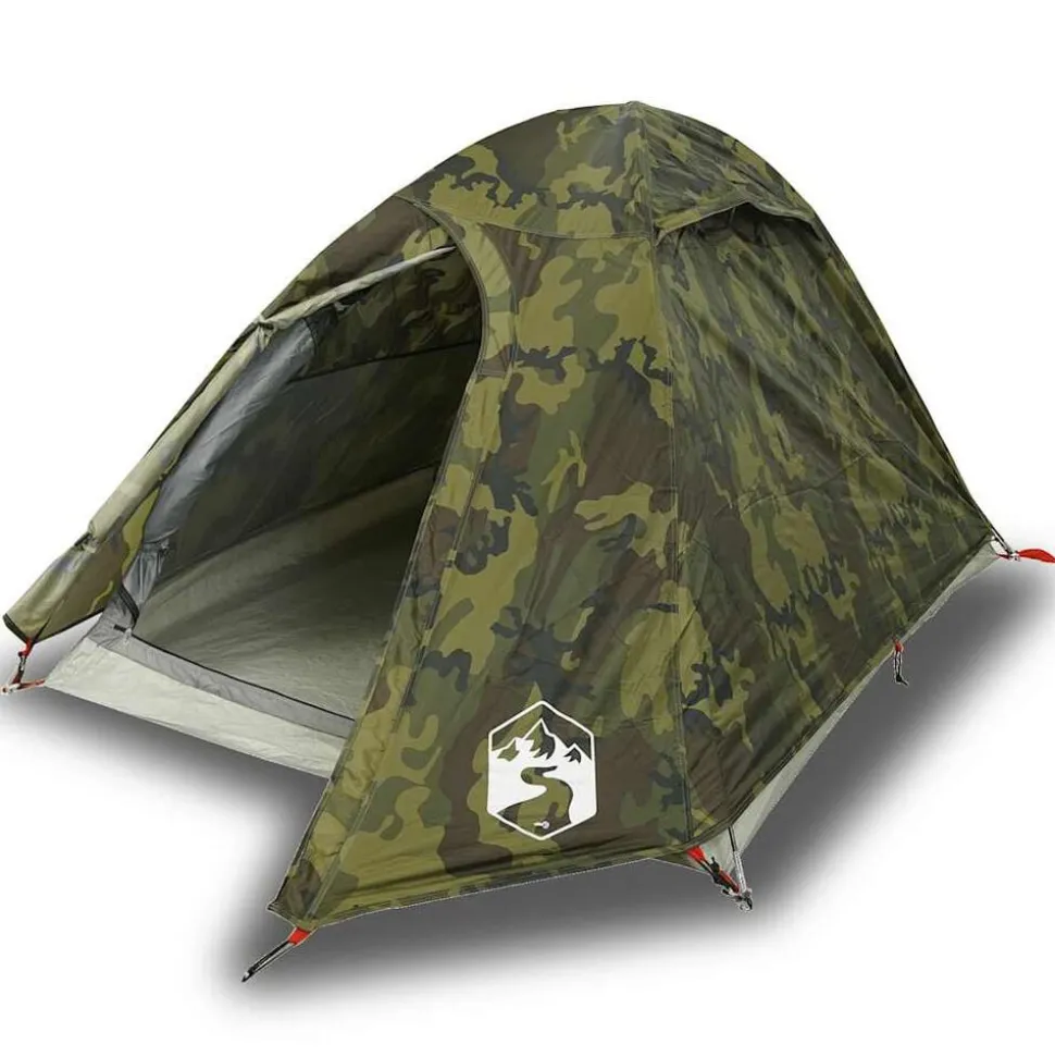 vidaXL Koepeltent 2-persoons waterdicht camouflage
