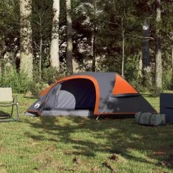 vidaXL Koepeltent 1-persoons waterdicht oranje