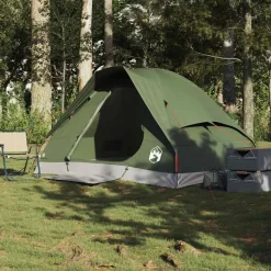 vidaXL Koepeltent 2-persoons waterdicht olijfgroen