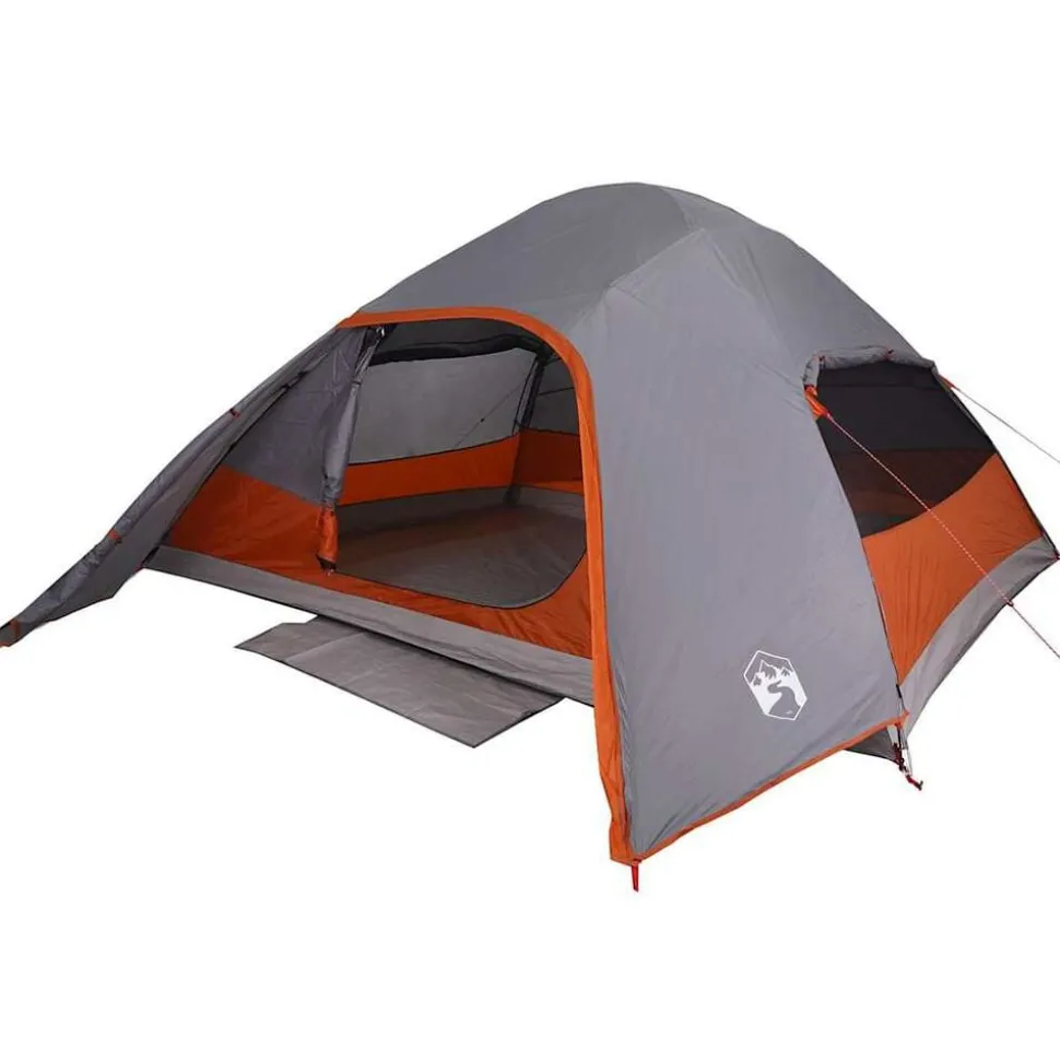 vidaXL Koepeltent 4-persoons waterdicht grijs