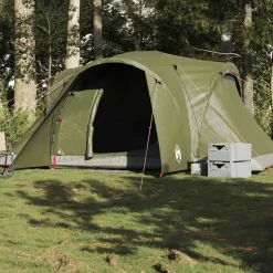 vidaXL Koepeltent 6-persoons waterdicht olijfgroen