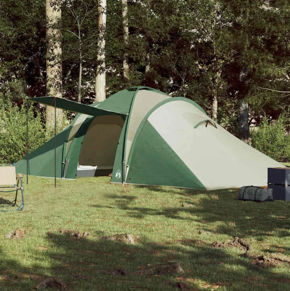 vidaXL Koepeltent 6-persoons waterdicht groen