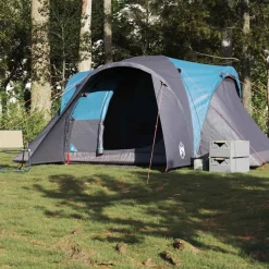 vidaXL Koepeltent 6-persoons waterdicht blauw