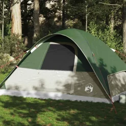 vidaXL Koepeltent 6-persoons waterdicht groen