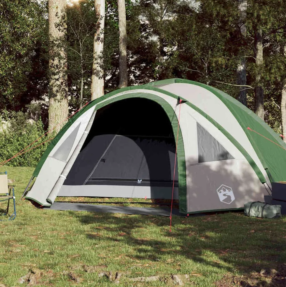 vidaXL Koepeltent 4-persoons waterdicht groen