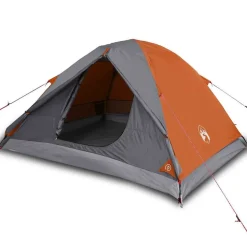 vidaXL Koepeltent 3-persoons waterdicht oranje