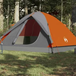 vidaXL Koepeltent 3-persoons waterdicht oranje