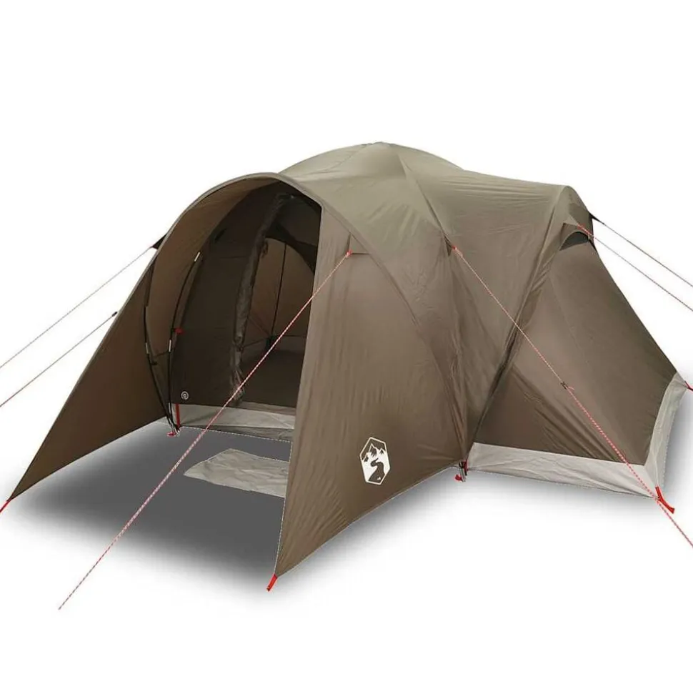 vidaXL Koepeltent 6-persoons waterdicht bruin