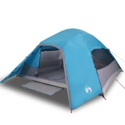 vidaXL Koepeltent 4-persoons waterdicht blauw