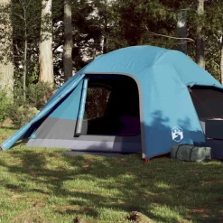 vidaXL Koepeltent 4-persoons waterdicht blauw