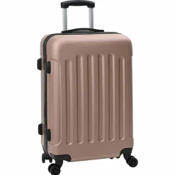 vidaXL Koffer met slot 3 pcs Rose Gold 50 x 31 x 78 cm ABS Kunststof