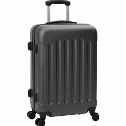 vidaXL Koffer met slot 3 pcs Donkergrijs 50 x 31 x 78 cm ABS Kunststof