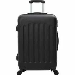 vidaXL Koffer met slot 3 pcs Zwart 50 x 31 x 78 cm ABS Kunststof