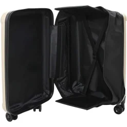 vidaXL Koffer met slot champagne 34 x 23 x 55.5 cm ABS Kunststof