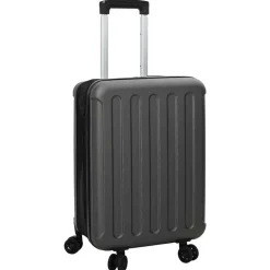 vidaXL Koffer met slot Donkergrijs 34 x 23 x 55.5 cm ABS Kunststof