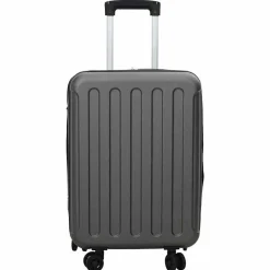 vidaXL Koffer met slot Donkergrijs 34 x 23 x 55.5 cm ABS Kunststof