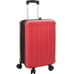 vidaXL Koffer met slot Rood 34 x 23 x 55.5 cm ABS Kunststof