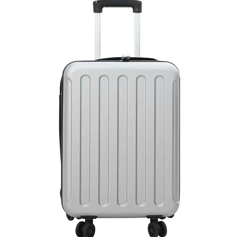 vidaXL Koffer met slot Zilver 34 x 23 x 55.5 cm ABS Kunststof