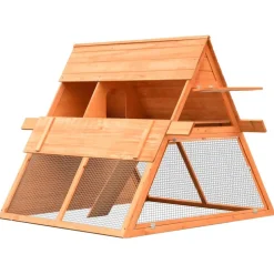 vidaXL Konijnenhok 152x128x108 cm massief grenen- en vurenhout