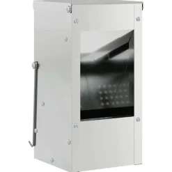 vidaXL Konijnenvoer Zilver 12,5 x 12,5 x 25 cm Gegalvaniseerd staal