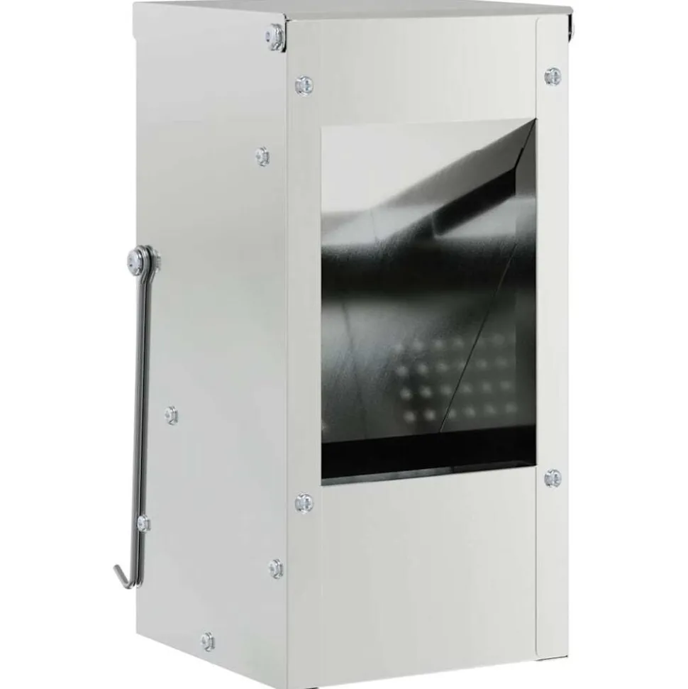 vidaXL Konijnenvoer Zilver 12,5 x 12,5 x 25 cm Gegalvaniseerd staal
