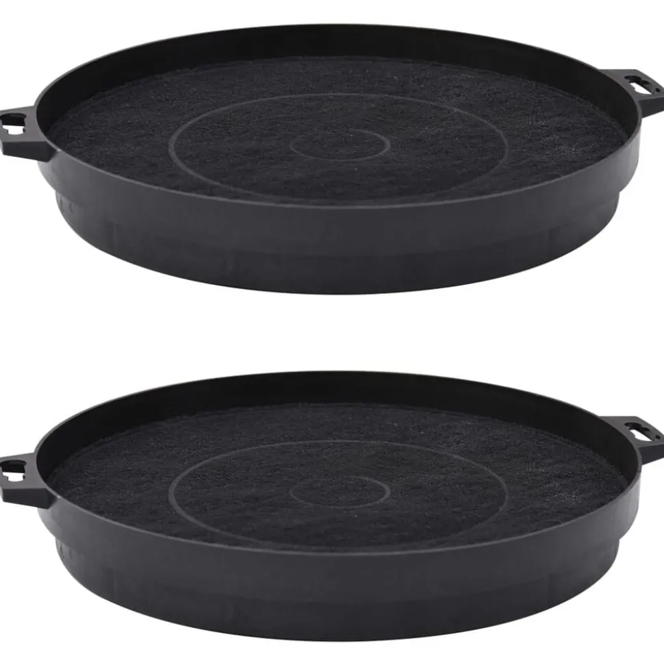 vidaXL Koolstoffilters voor afzuigkap 2 st 210 mm