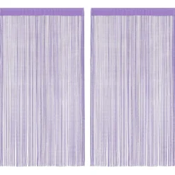 vidaXL Koordgordijnen 2 st 100x250 cm paars