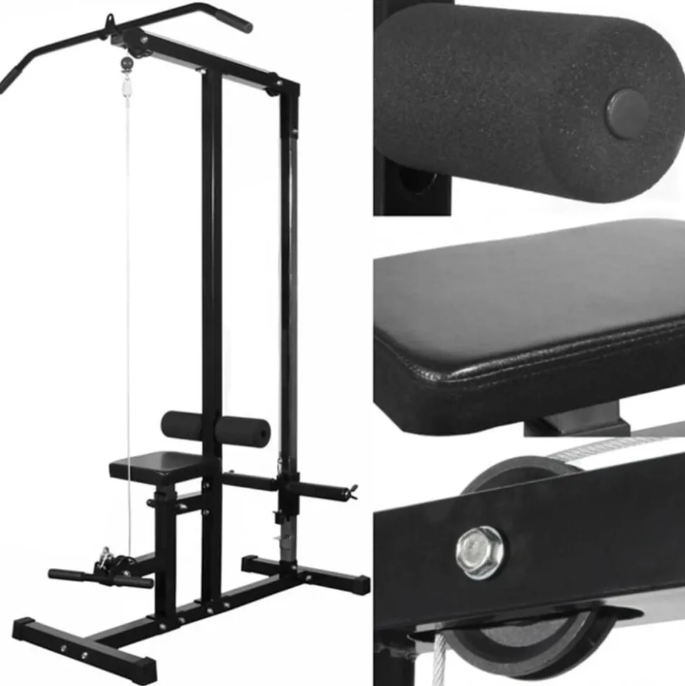 vidaXL Krachttoren met gewichtsschijven 40 kg