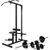 vidaXL Krachttoren met halterset 30,5 kg
