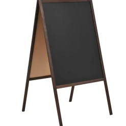 vidaXL Krijtbord dubbelzijdig vrijstaand 60x80 cm cederhout