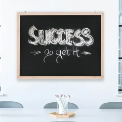 vidaXL Krijtbord voor aan de wand 60x80 cm cederhout