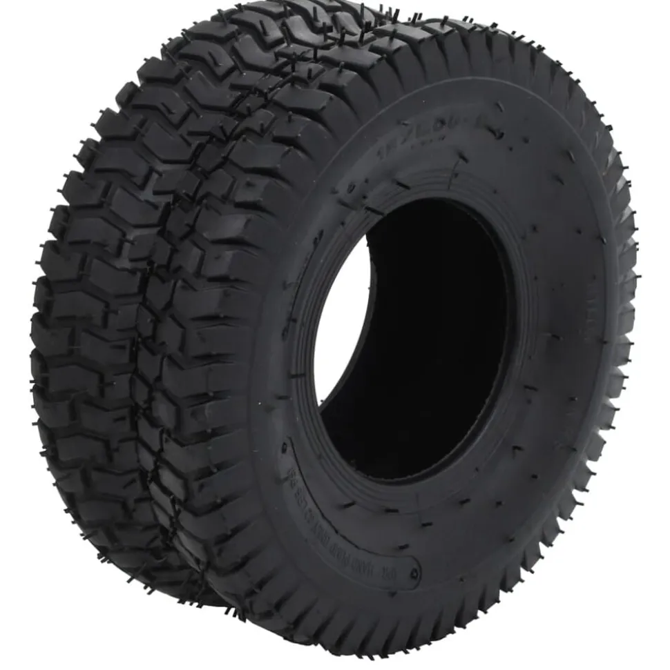 vidaXL Kruiwagenbanden 2 st 15x6.00-6 4PR rubber