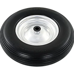 vidaXL Kruiwagenwiel met as 4,00-8 390 mm massief PU