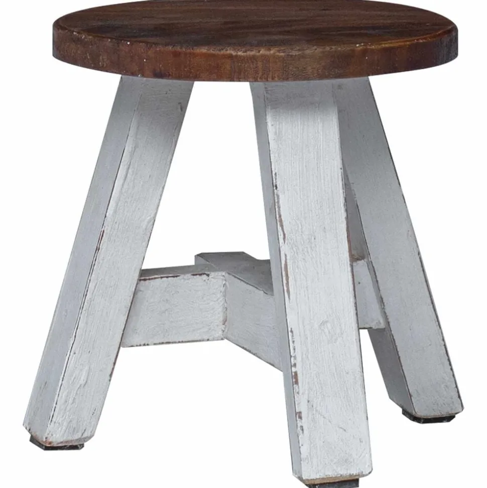 vidaXL Kruk Naturel 22 x 22 x 24 cm Mahoniehout