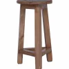 vidaXL Kruk Naturel 28 x 28 x 50 cm Mahoniehout