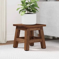 vidaXL Kruk Naturel 26 x 26 x 26 cm Mahoniehout
