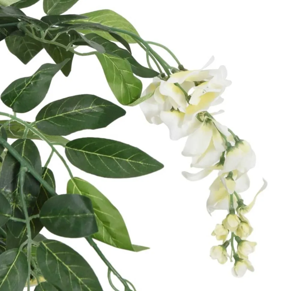 vidaXL Kunstboom wisteria 560 bladeren 80 cm groen en wit