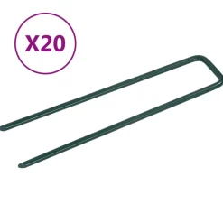 vidaXL Kunstgraspennen 20 st U-vormig ijzer