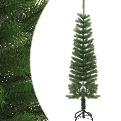 vidaXL Kunstkerstboom met standaard smal 150 cm PE