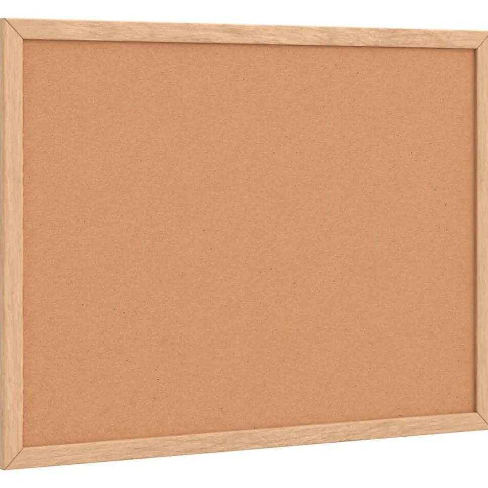 vidaXL Kurkbord met massief grenenhouten frame 40x30 cm