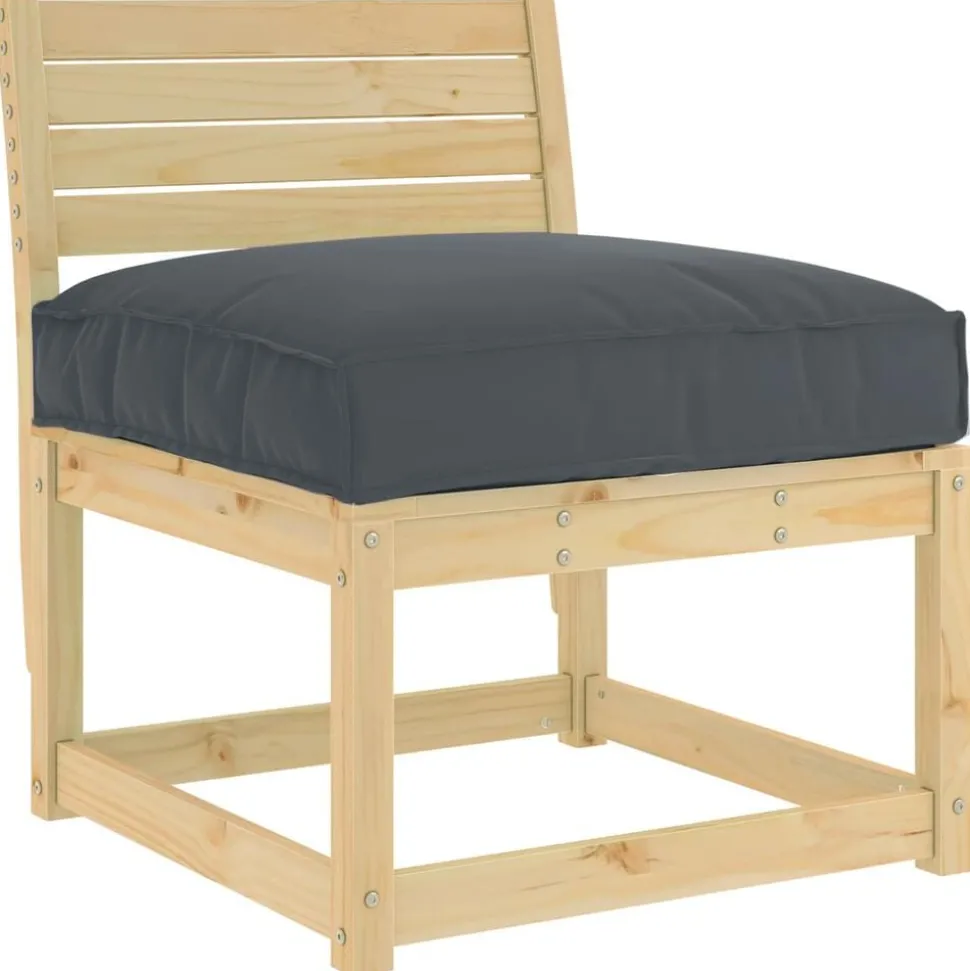 vidaXL Kussen Antraciet 70 x 70 x 12 cm Oxford Stof