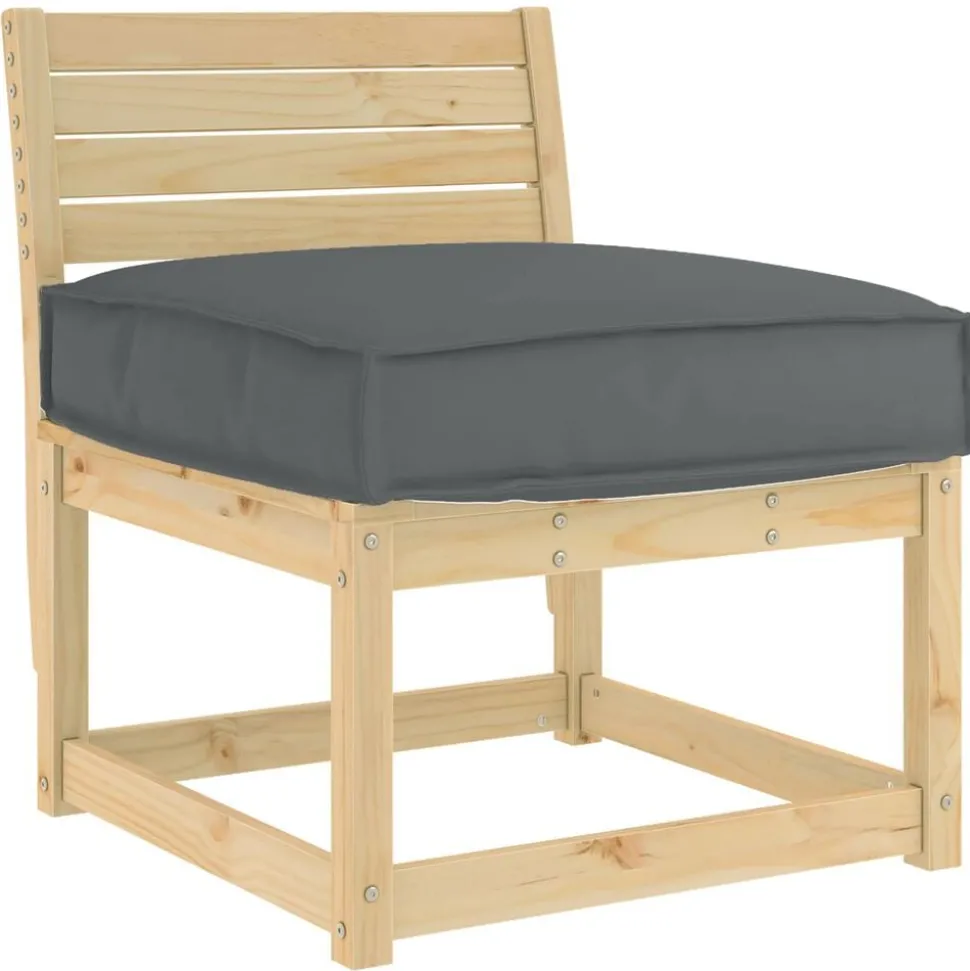 vidaXL Kussen Antraciet 60 x 60 x 12 cm Oxford Stof