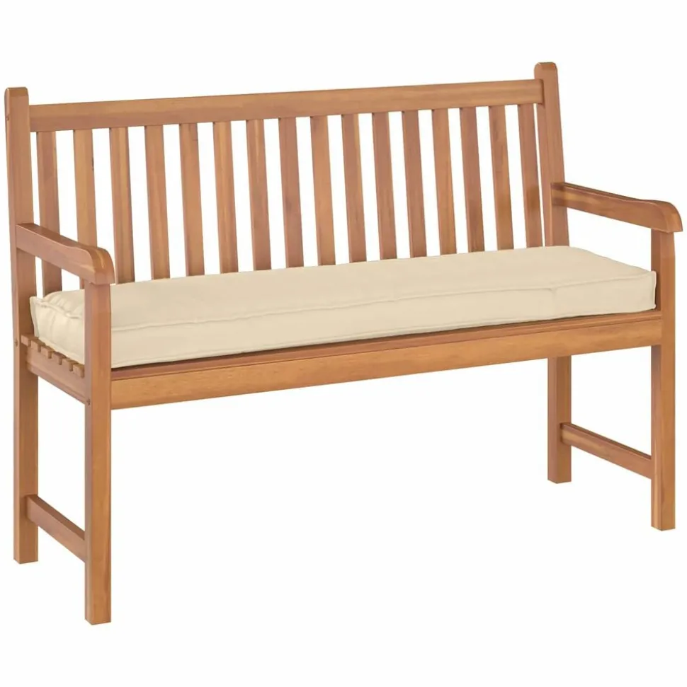 vidaXL Kussen Beige 140 x 40 x 8 cm Oxford Stof