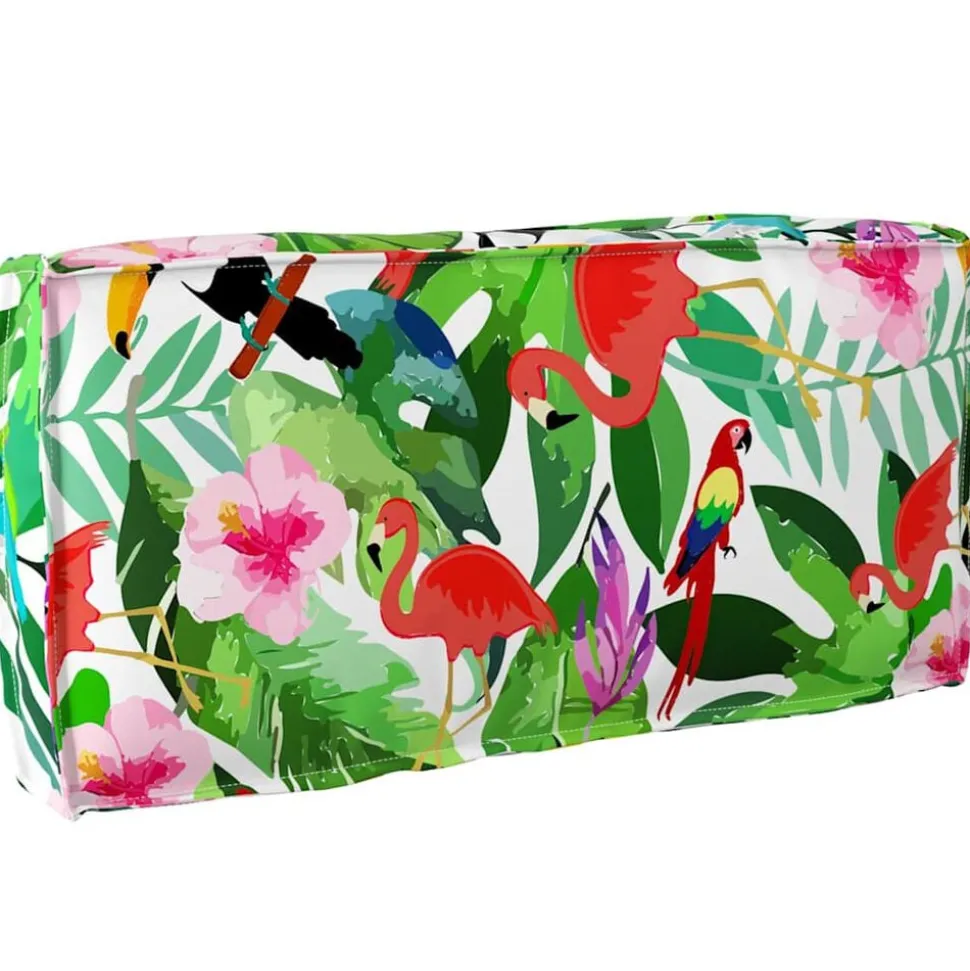 vidaXL Kussen Bloemen Multikleur 80 x 40 x 12 cm Oxford Stof