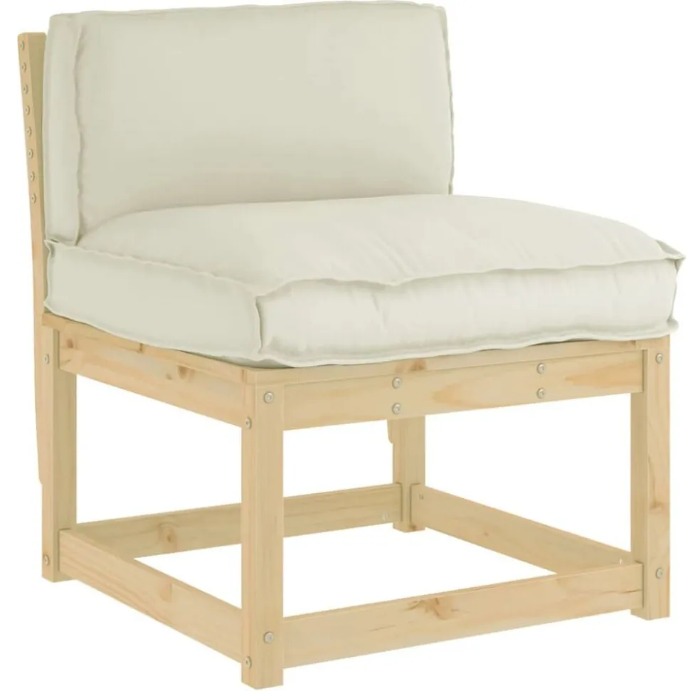 vidaXL Kussen Crème 70 x 40 x 12 cm Oxford Stof