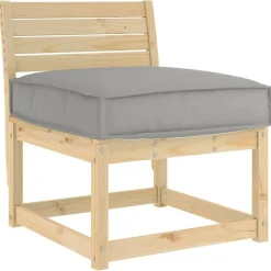 vidaXL Kussen Grijs 60 x 60 x 12 cm Oxford Stof