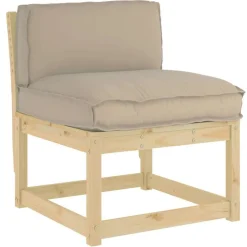 vidaXL Kussen Taupe 70 x 40 x 12 cm Oxford Stof