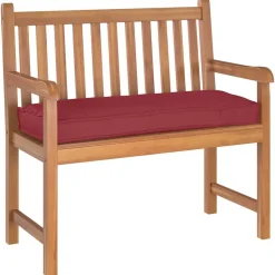 vidaXL Kussen Wijnrood 100 x 40 x 8 cm Oxford Stof